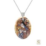 Pendant oval - "Armenian Miniature" collection