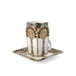 Tea Cup with saucer  "Golden Portal"