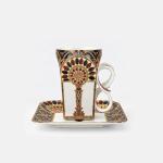 Tea Cup with saucer  "Golden Portal"