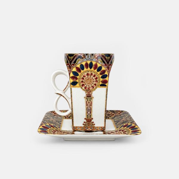 Tea Cup with saucer  "Golden Portal"