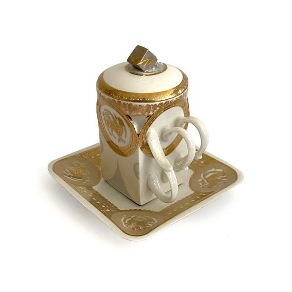 Teacup with Cover & Saucer